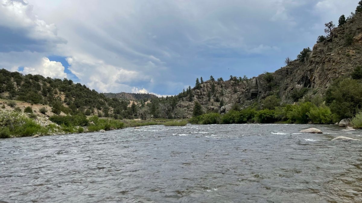 Splashing in the Arkansas River